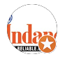Indiana state logo with orange text and a white star, plus the word 'RELIABLE' in a curved banner.